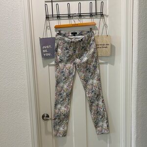 bebe Multicolor Floral Skinny Jeans